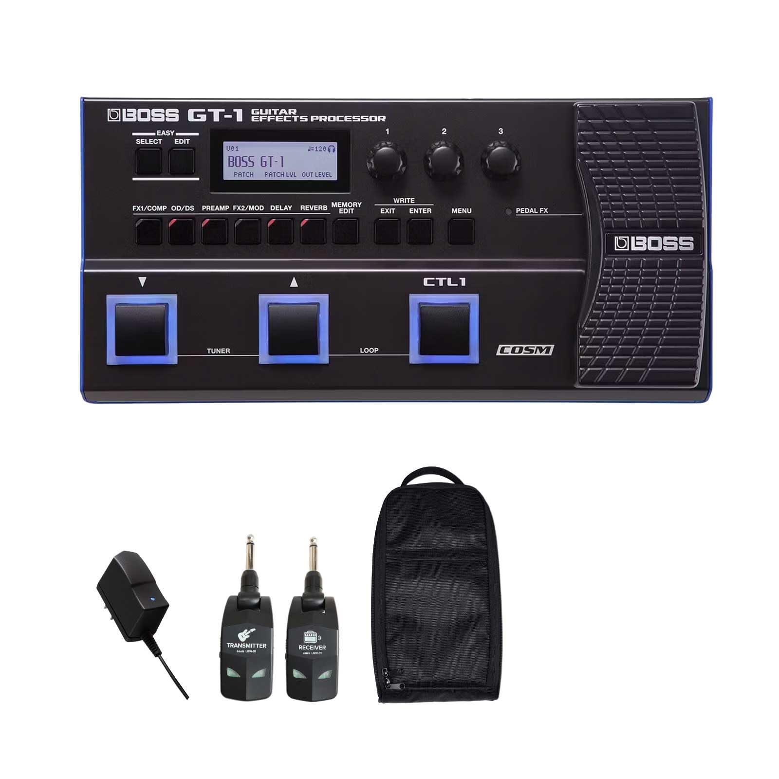 Amazon | BOSS GT-1 + 持ち運びバッグ + 純正アダプター + LGW-01